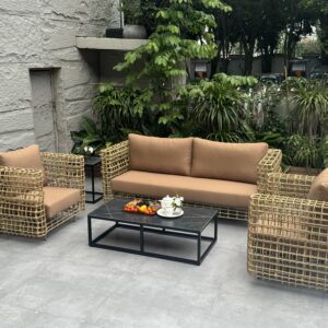 patio rattan outdoor sofa set