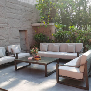 All Weather Balcony Patio Hotel Waterproof Aluminium Outdoor Sofa