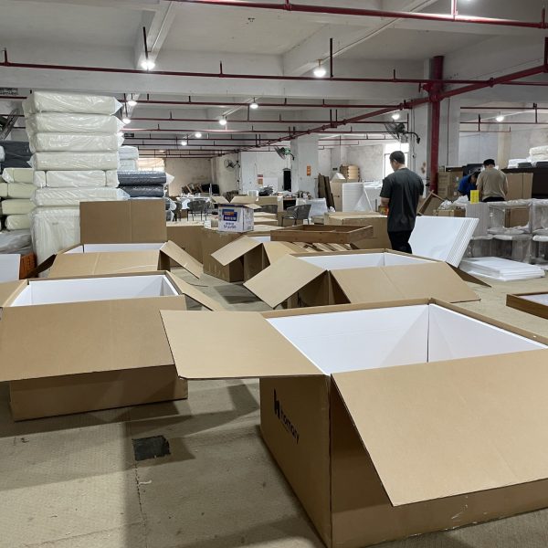 Furniture packing ready for loading